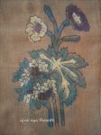 画像6: ヴィンテージスカーフ：ブルサ　こげ茶のバスクヤズマにスカイブルーと白の小花 (6)