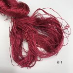 画像1: ブルサ製不撚絹糸　赤１ (1)