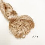 画像1: ブルサ製不撚絹糸　茶系３ (1)