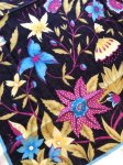 画像5: ヴィンテージスカーフ：ブルサのトゥーオヤスカーフ ローズピンクとブルーの小花 (5)