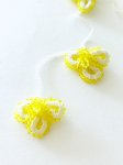 画像1: ヴィンテージボンジュクオヤパーツ：黄色の三弁花 (1)