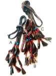 画像4: 遊牧民のオールドコロンB：チャルパナ織の荷紐 1990年ごろ (4)
