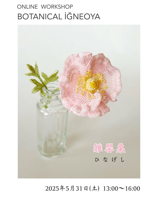 画像2: 2026年5月20日までアーカイブ動画視聴・オンラインワークショップ BOTANICAL IĞNEOYA vol.8「雛罌粟 ひなげし」 (2)