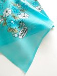 画像3: 作成用スカーフ　モダンレトロヤズマ　水色 (3)