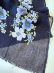 画像3: ×オレンジ作成用スカーフ　モダンレトロヤズマ　ネイビー×サックスブルー (3)