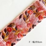 画像10: インド刺繍リボンのレクタングルバネポーチ(細幅タイプ) (10)