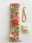 画像13: インド刺繍リボンのレクタングルバネポーチ(細幅タイプ) (13)