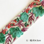 画像12: インド刺繍リボンのレクタングルバネポーチ(細幅タイプ) (12)