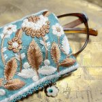画像19: インド刺繍リボンのレクタングルバネポーチ(太幅タイプ) (19)
