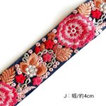画像18: インド刺繍リボンのレクタングルバネポーチ(細幅タイプ) (18)
