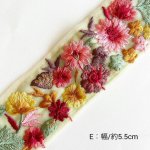 画像8: インド刺繍リボンのレクタングルバネポーチ(細幅タイプ) (8)