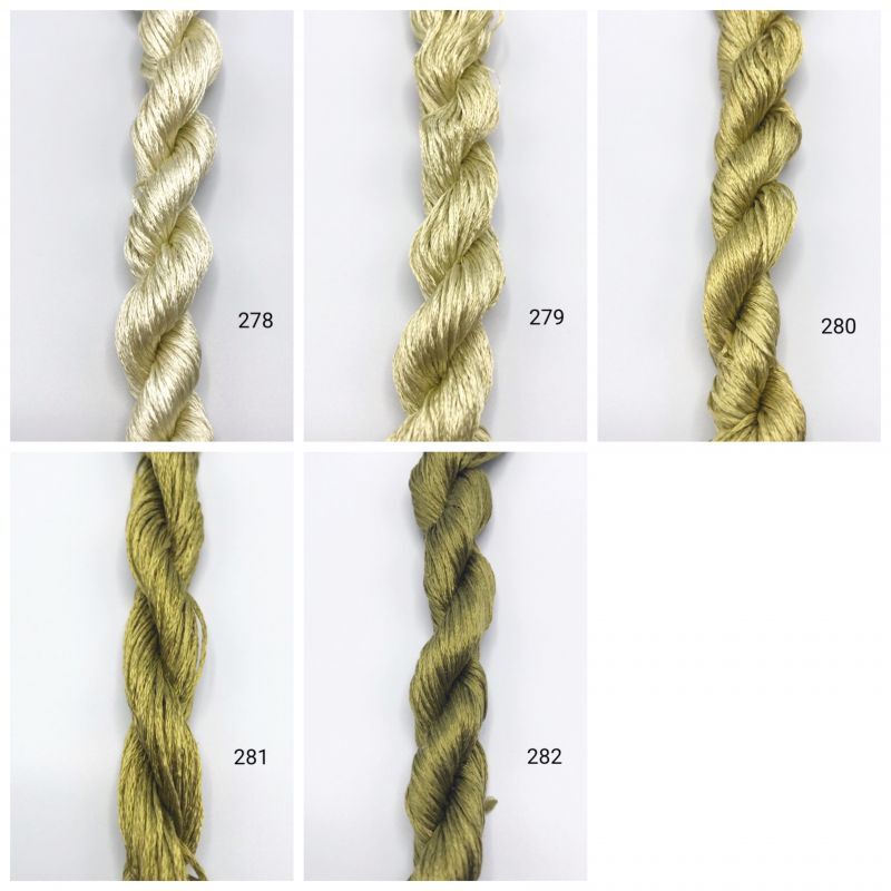 ブルサ絹糸(撚り済みタイプ) グリーン系(8)
